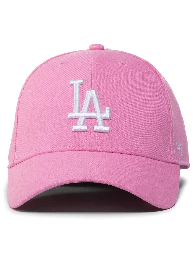 47 LA Dodgers Pink Cap / MVP Snapback Hat / Rose / RRP £25