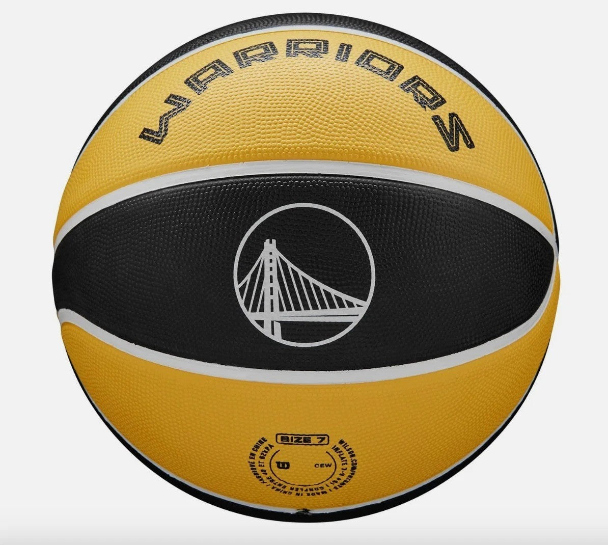Wilson Golden State Warriors Team City Basketball / Black Yellow / RRP £45