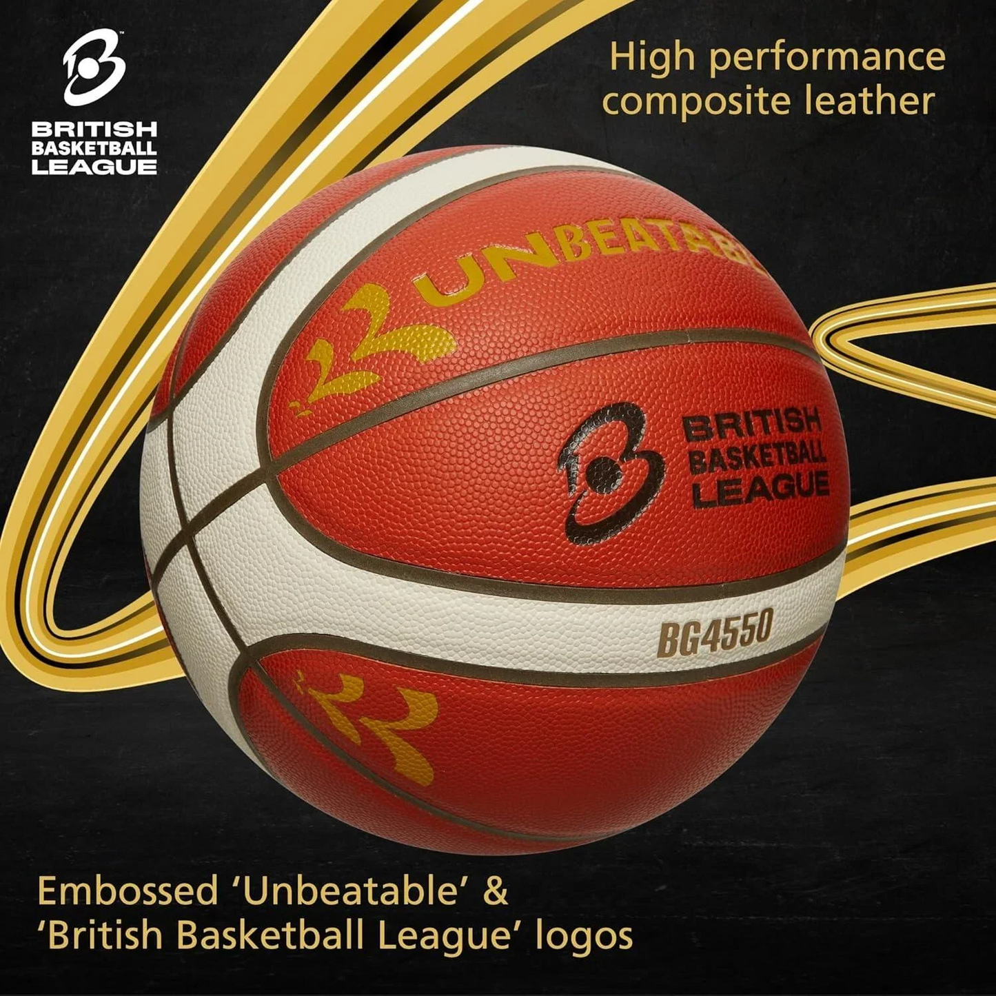 Molten FIBA Premium Leather Gold Edition Basketball / BN / Size 7 / RRP £75