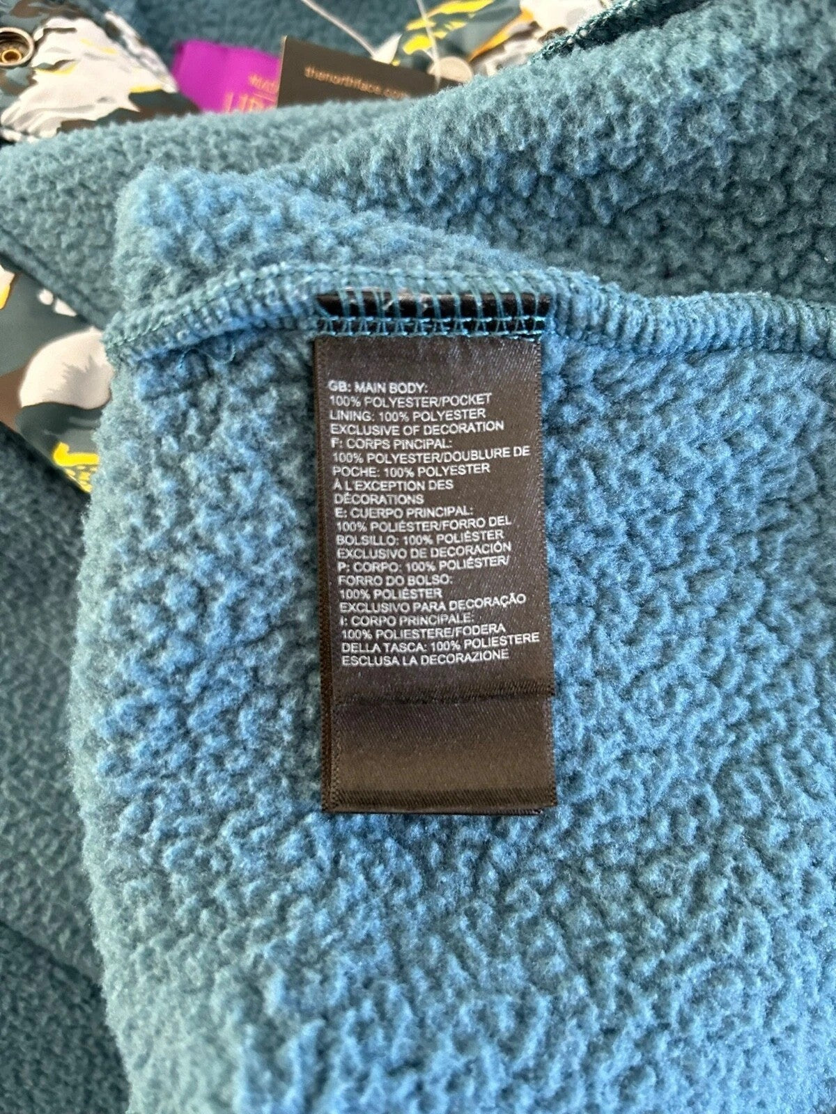 The North Face Womens Liberty 1/4 Snap Fleece / Mallard Blue / RRP £180