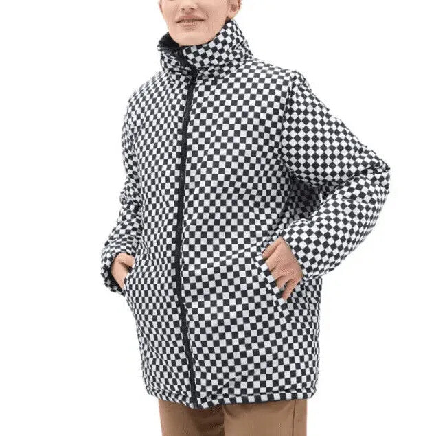 Vans Womens "Send It" Reversible MTE Puffer Jacket / Black Checker / RRP £130