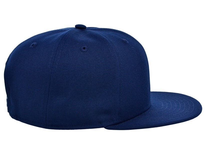 Crowns By Lids Unisex Plain Dime Snapback Hat / Navy / £22