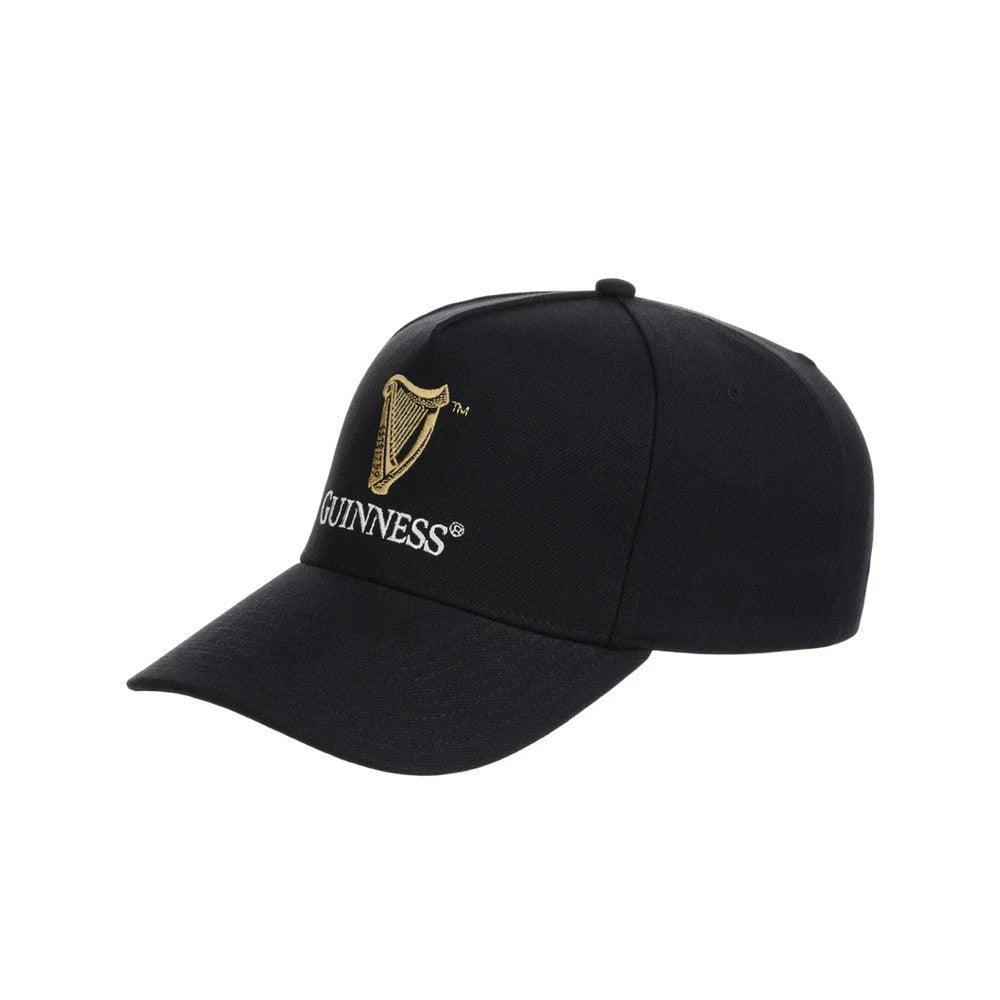 Guinness Adult Black Harp Five Panel A Frame Cap / Black / RRP £28