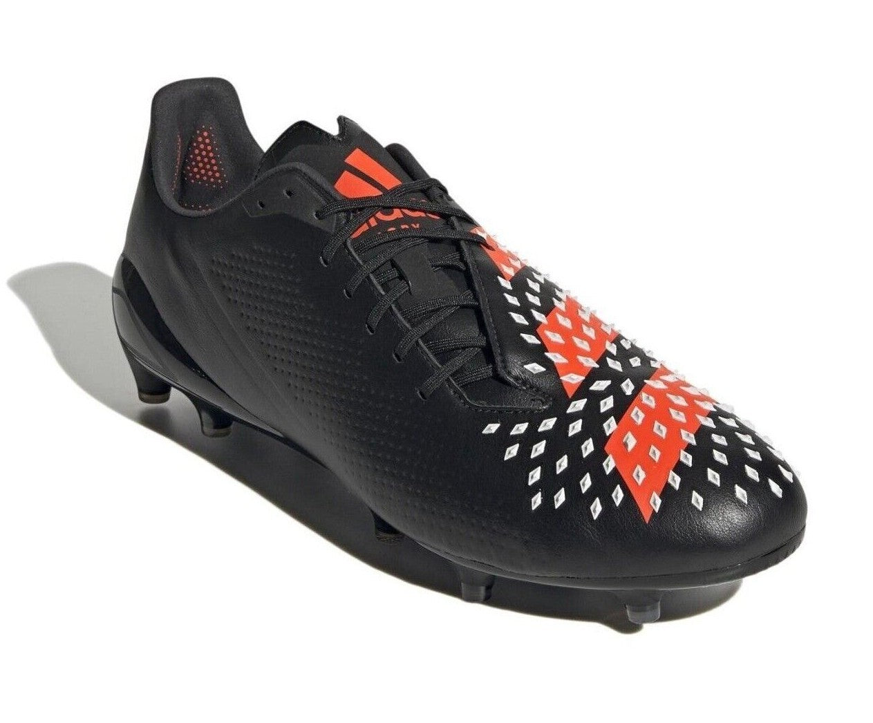 Adidas Mens Rugby Predator Malice FG Boots / Black Solar Red White / RRP £180