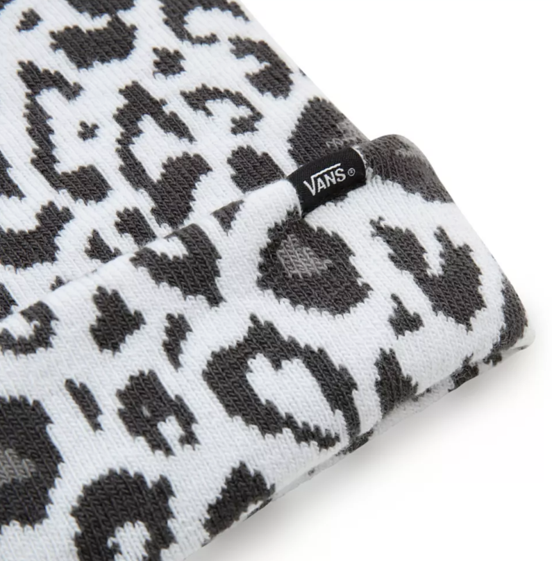 Vans Kids Snow Leopard Beanie / White / RRP £21