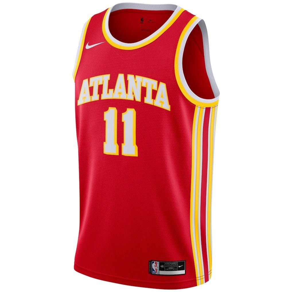 Nike Red Atlanta Hawks Basketball Jersey / Trae Young / RRP £95