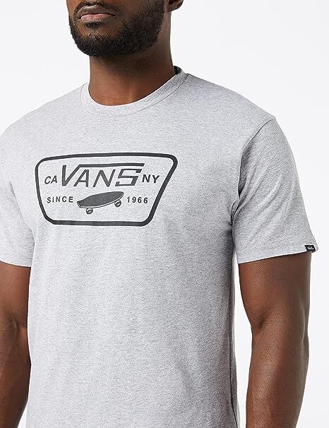 Vans Full Patch T-shirt / Athletic Heather Black /  Mens / RRP £28