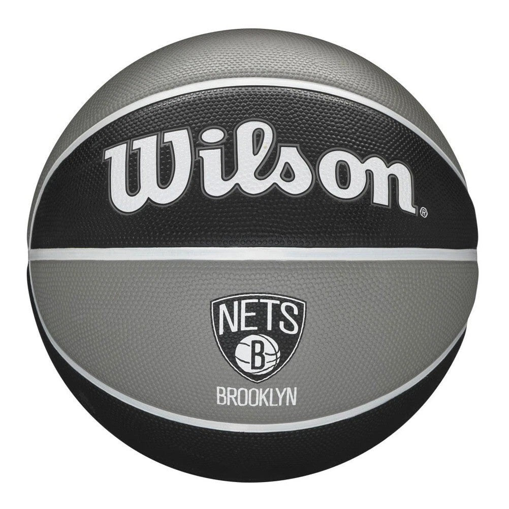 Wilson Brooklyn Nets Team Tribute Basketball / Grey/Black / RRP £32