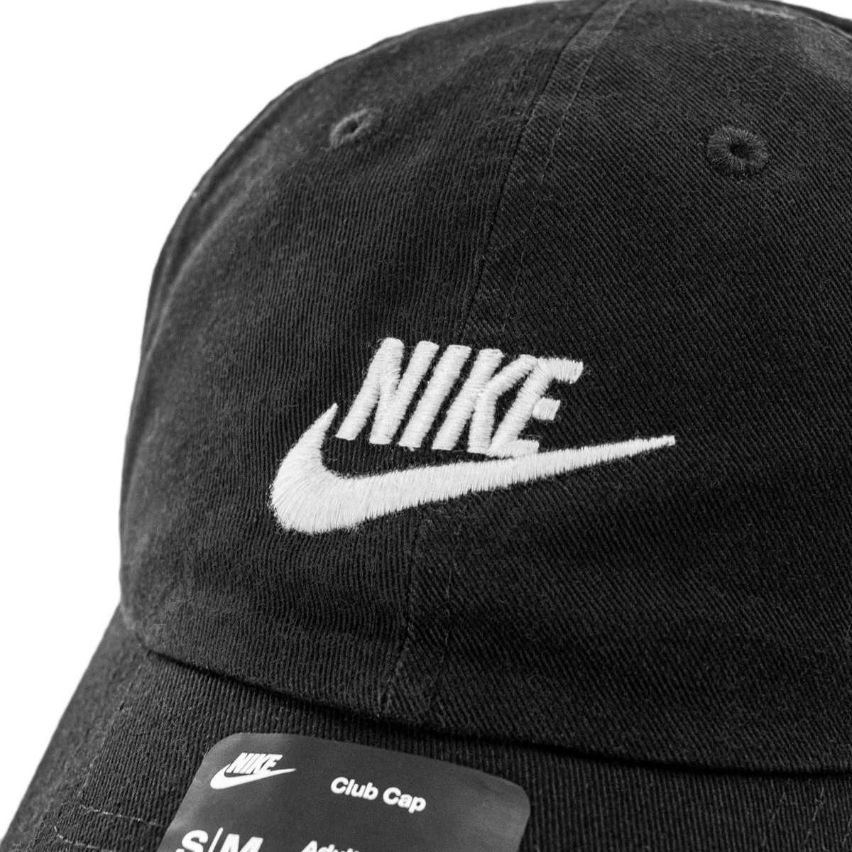 Nike Adult Futura Wash Baseball Cap / Black White / RRP £25