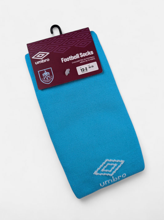 Umbro Kids 2020-21 Burnley GK Football Socks KIDS / BNWT / Blue / RRP £10
