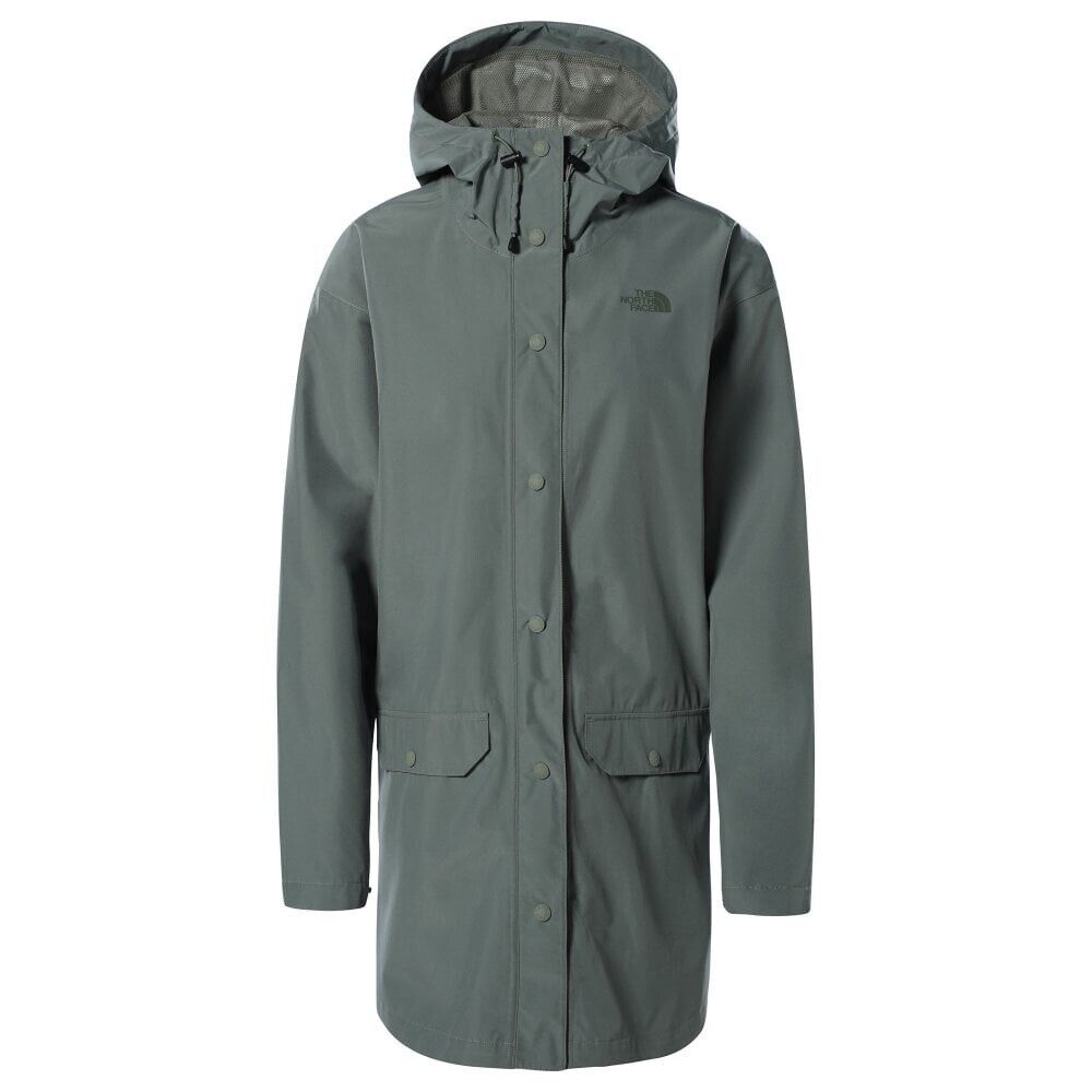 The North Face Women’s Woodmont Rain Jacket - Agave Green, Outerwear