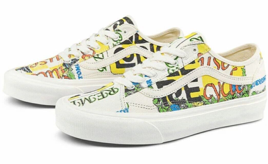 Vans Mens Old Skool Eco Theory Tapered 'White Yellow Black' / RRP £75