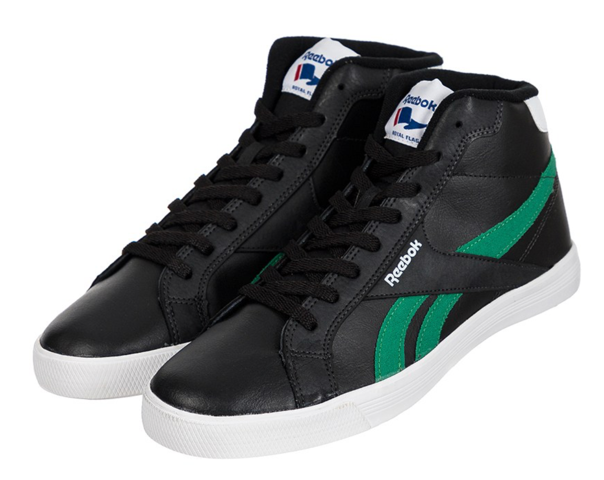Reebok Mens Royal Complete Mid Trainers / BNIB / Black