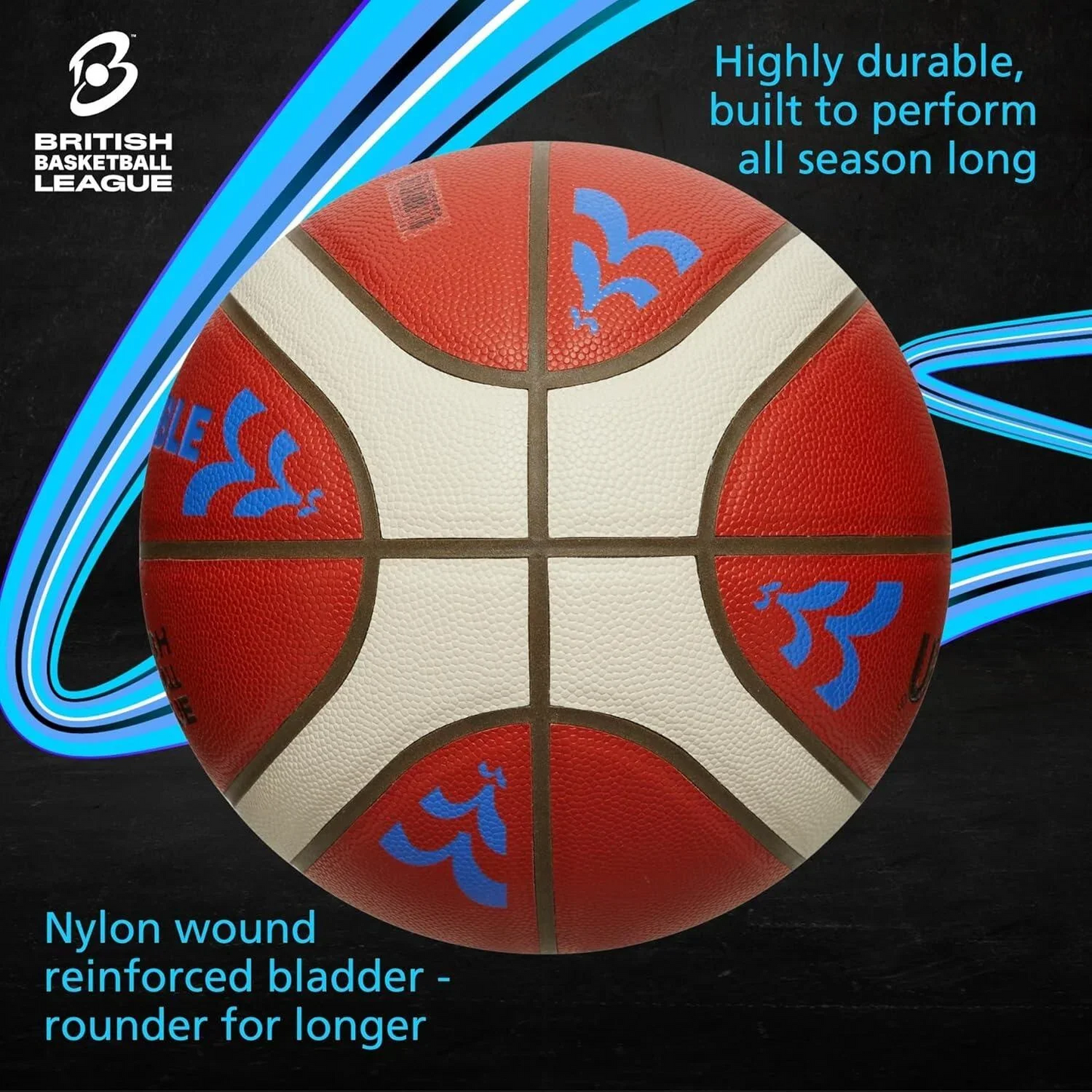 Molten FIBA  Premium Leather Blue Edition Basketball / BN / Size 7 / RRP £75