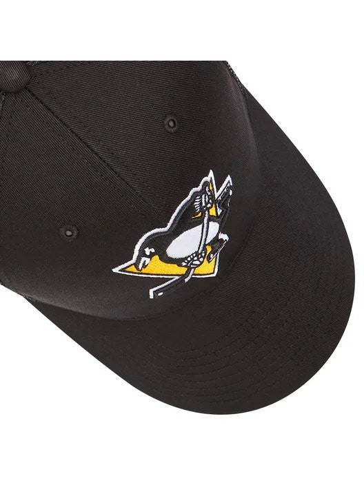 47 Brand Adult Pittsburgh Penguins Branson MVP Trucker Cap / Black / RRP £32