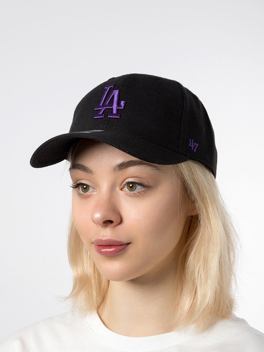 47 Brand LA Dodgers MLB MVP Cap / Black Purple / RRP £32