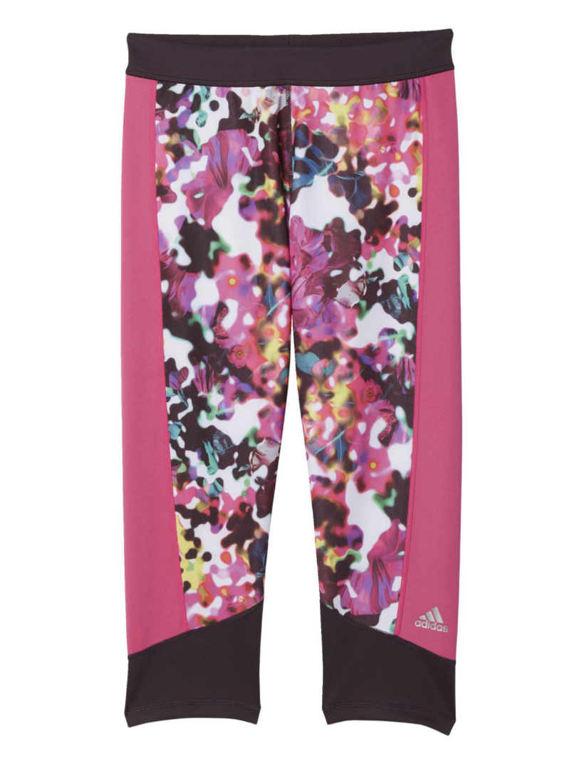 Adidas Womens Tech Fit Capri Floral Tights / BNWT / Floral / RRP £45