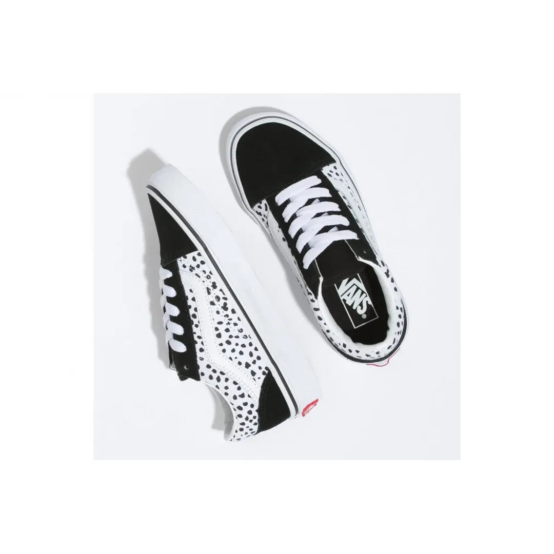 Vans Kids Old Skool Trainers / Black White Dalmatian / RRP £40