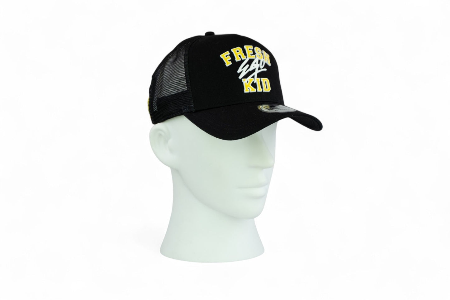 Fresh Ego Kid Varisty Trucker Cap / Black Yellow / RRP £35