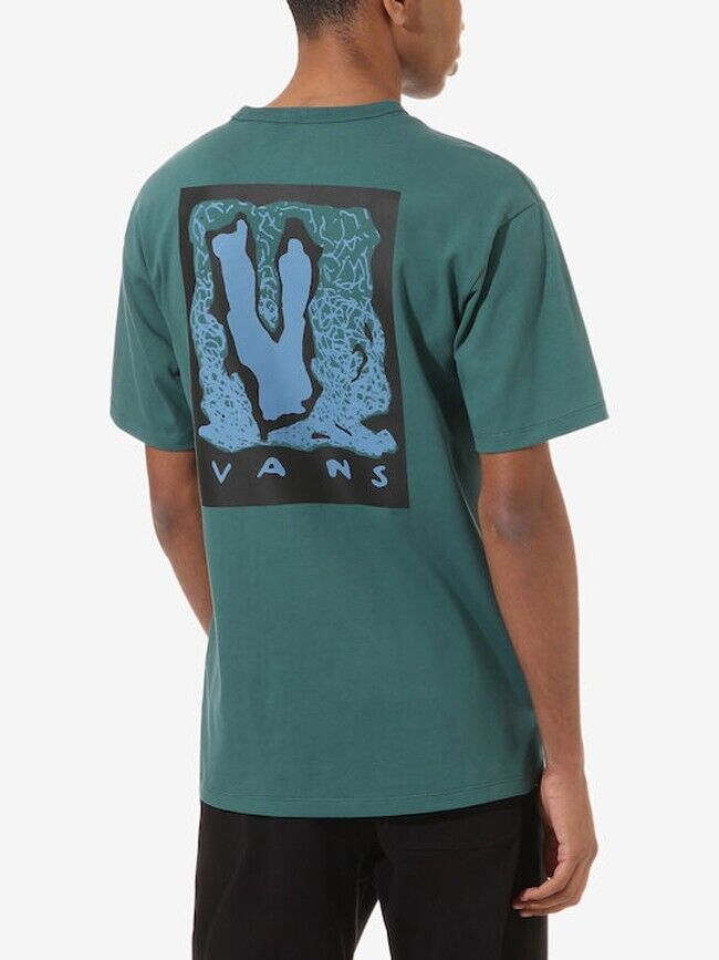 Vans Men's T-Shirt Green with Print / RRP £28