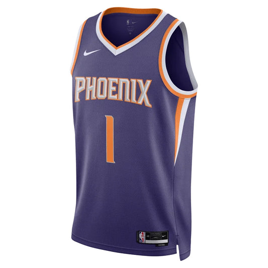 Nike Mens Pheonix Suns Devin Booker 1 Basketball Vest Jersey / Purple / RRP £100