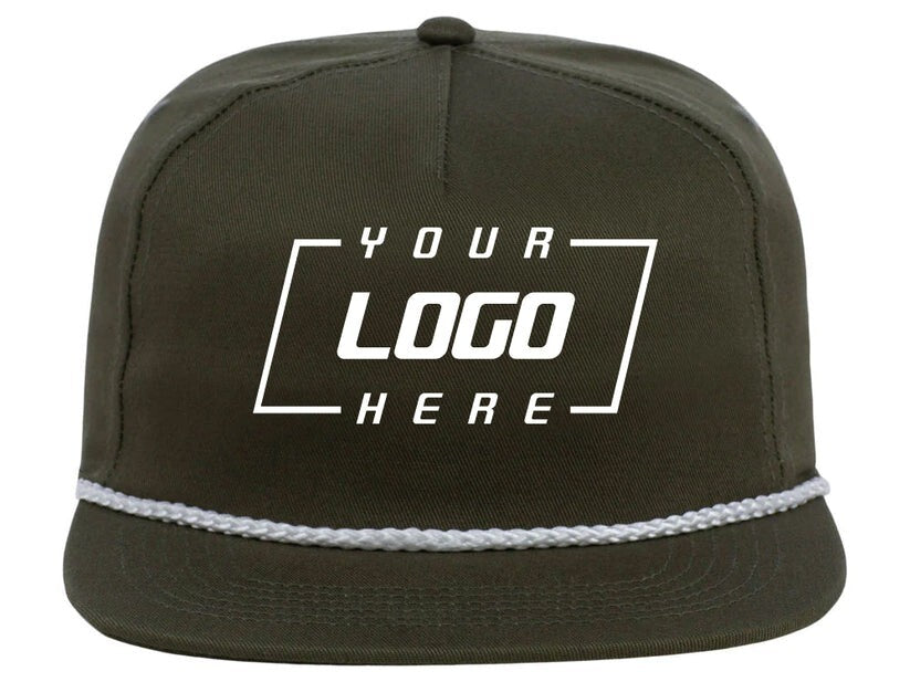 Unisex Plain Fairway Golfer Hat / Olive / £23