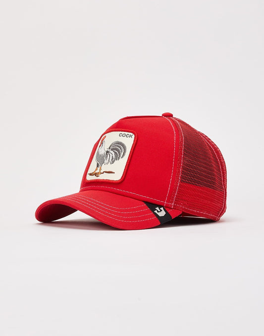 Goorin Bros Adult Rooster Curved Trucker / Red / RRP £35
