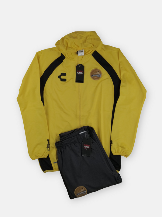 Charly Mens 2018-19 Dorados De Sinaloa Football Tracksuit / Yellow / RRP £69.99