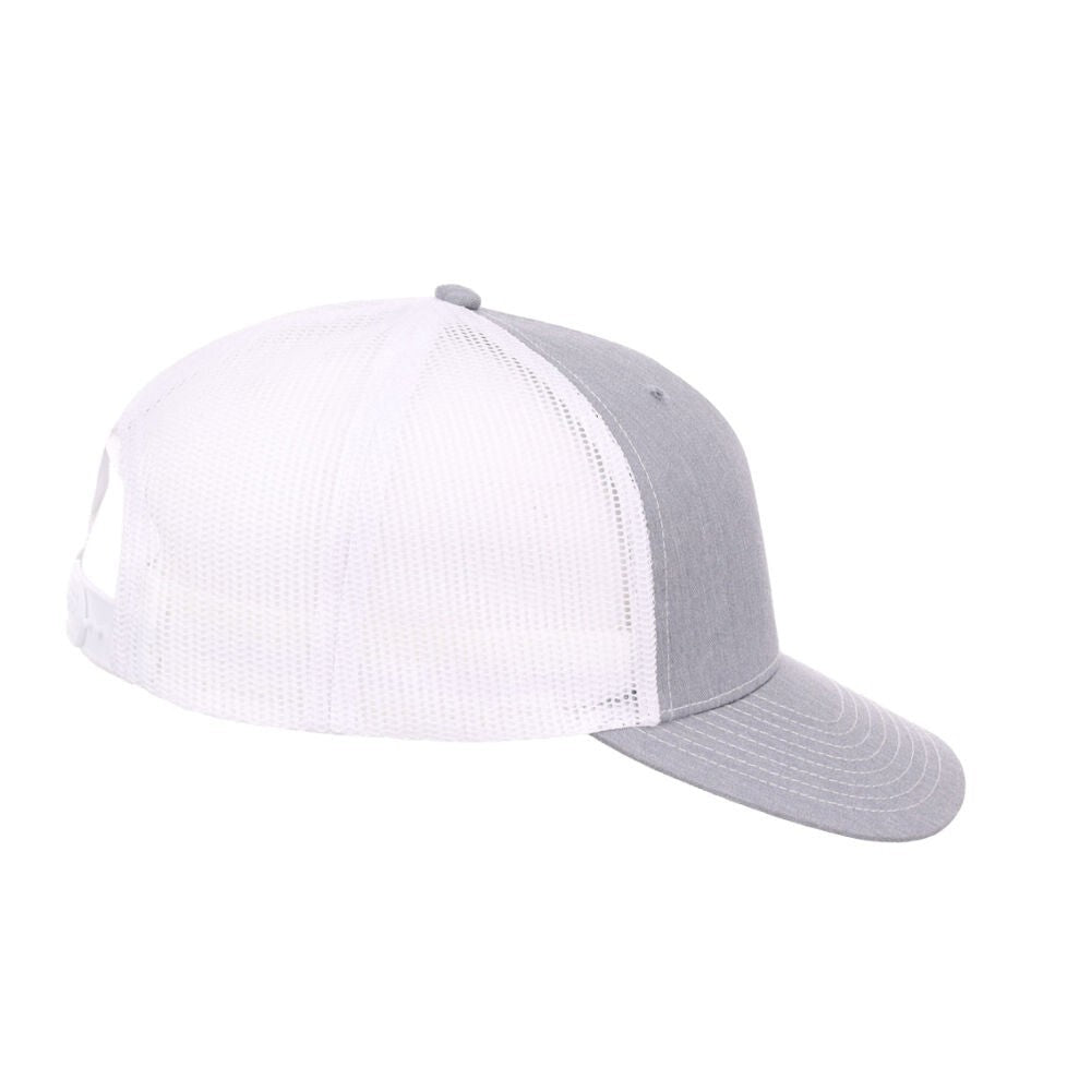 Unisex Plain Slam Dunk Trucker Hat / Grey White / RRP £18