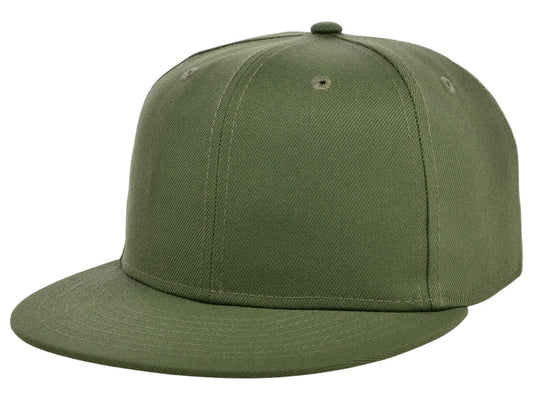 Unisex Plain Full Court Fitted UV Hat / Olive/Camo / RRP £25