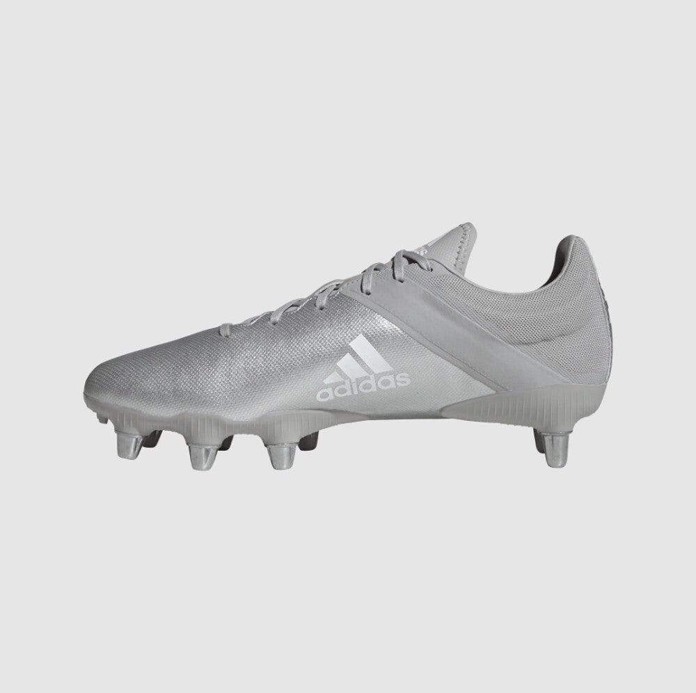 Adidas Unisex Kakari Elite (SG) Rugby Boots / Silver White / RRP £110