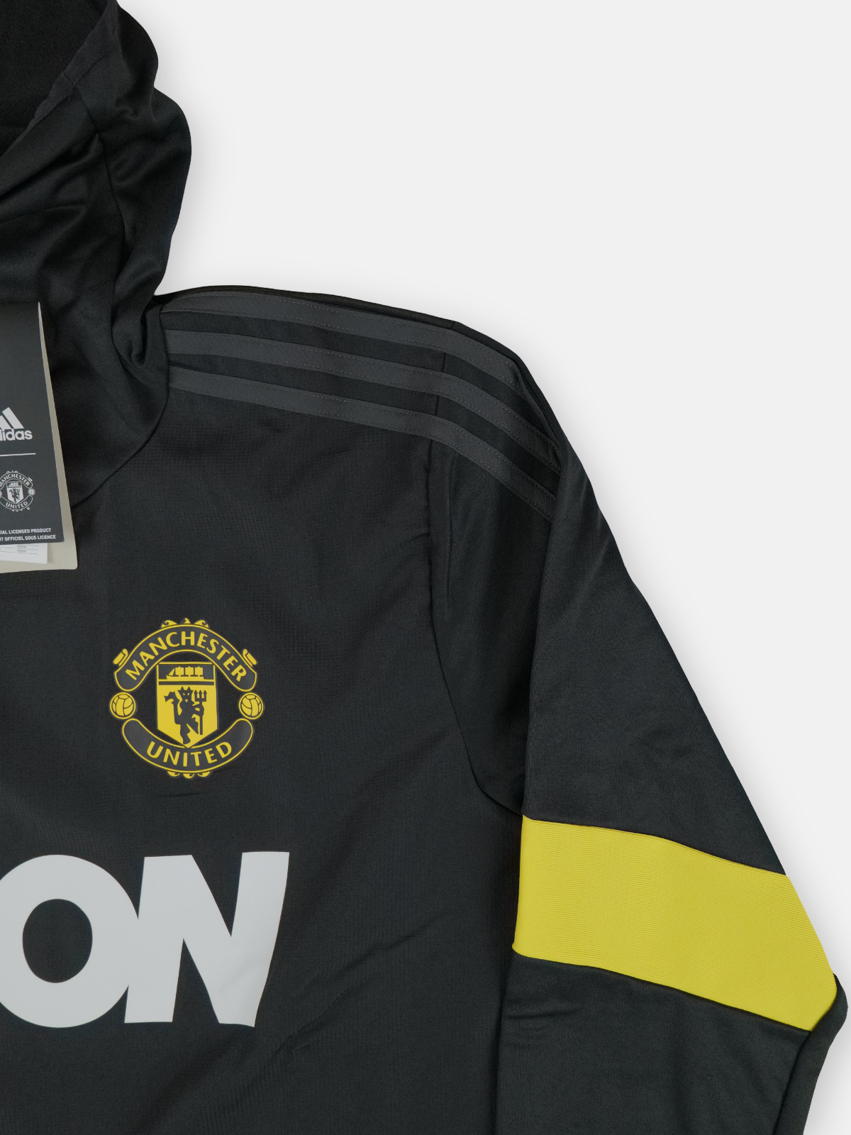 Adidas Mens Manchester United Warm-Up Training Football Top / Black / RRP £69.99