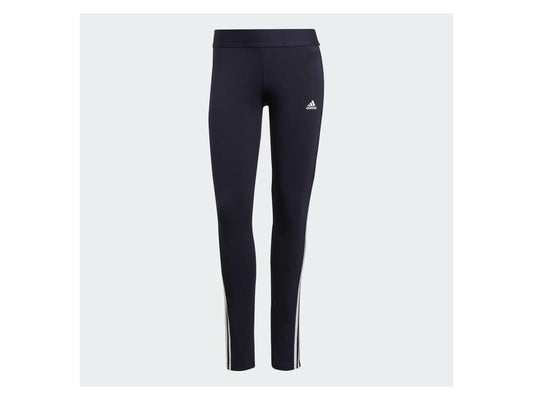 Adidas Womens 3 Stripe Gym Leggings / Navy Blue / RRP £23