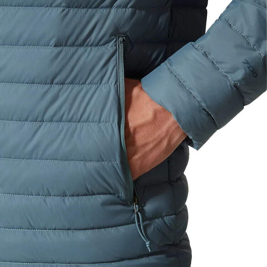 The North Face Men's Stretch Down Hooded Puffer Jacket / Goblin Blue / RRP £260