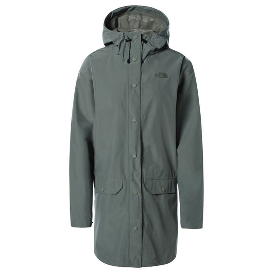 The North Face Women’s Woodmont Rain Jacket - Agave Green, Outerwear