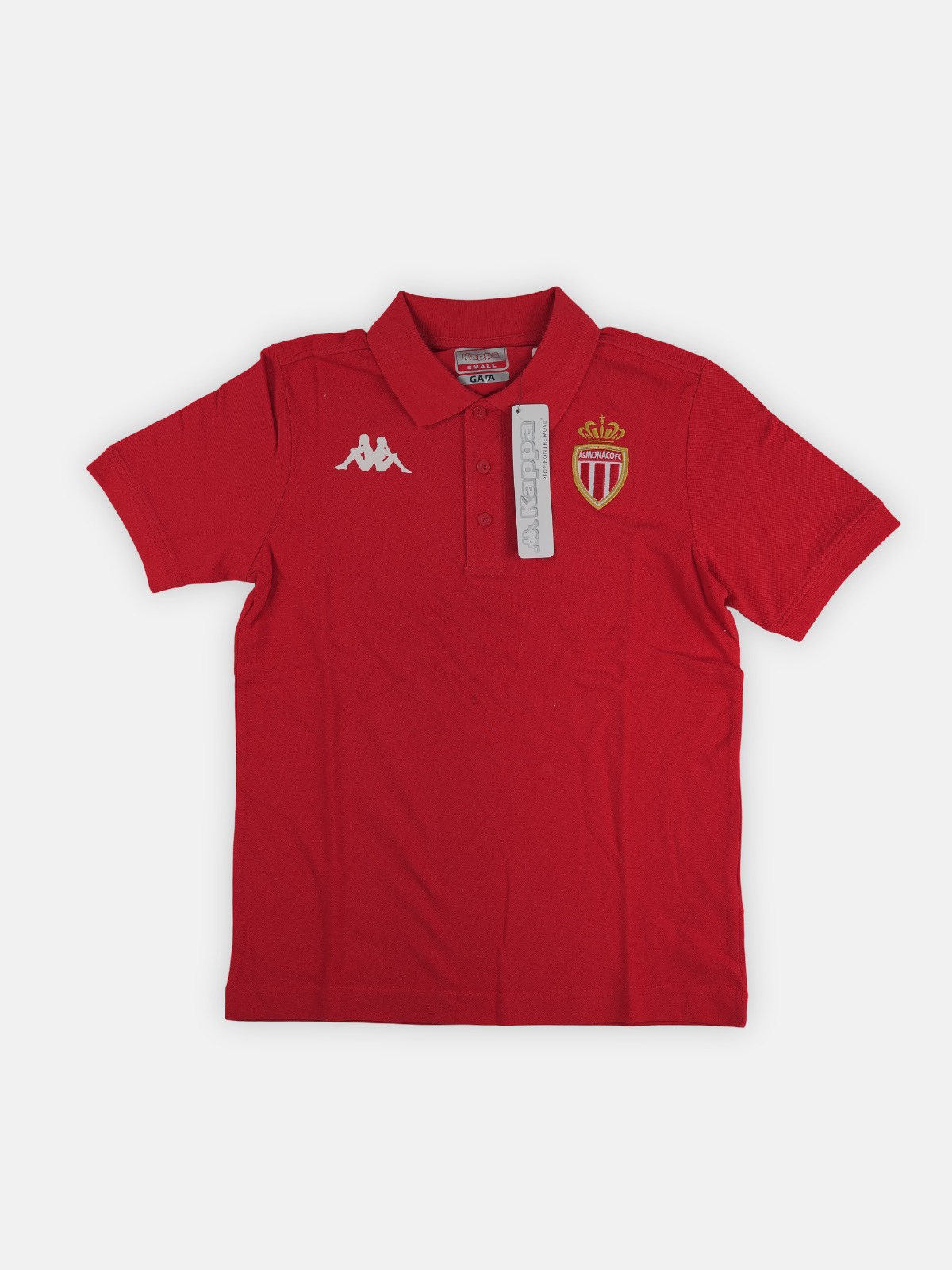 Kappa Mens 2019-20 Monaco Polo Football T-Shirt / Red / RRP £34.99