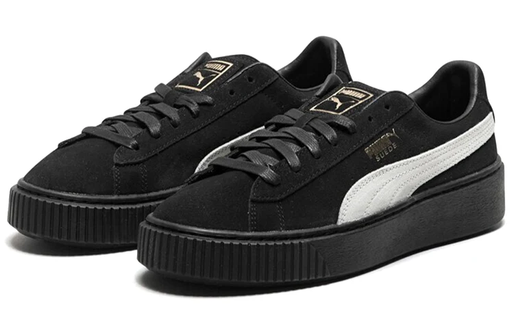Puma Womens Suede Platform Trainers / Black / RRP £80