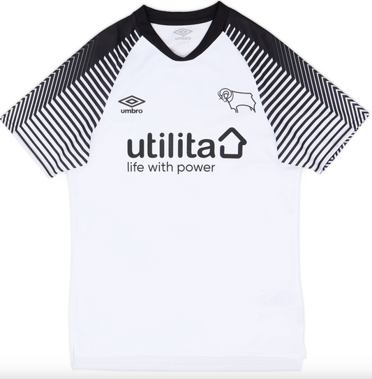 Umbro Infant Derby County 19-20 Home Full Football Kit / White / RRP £40