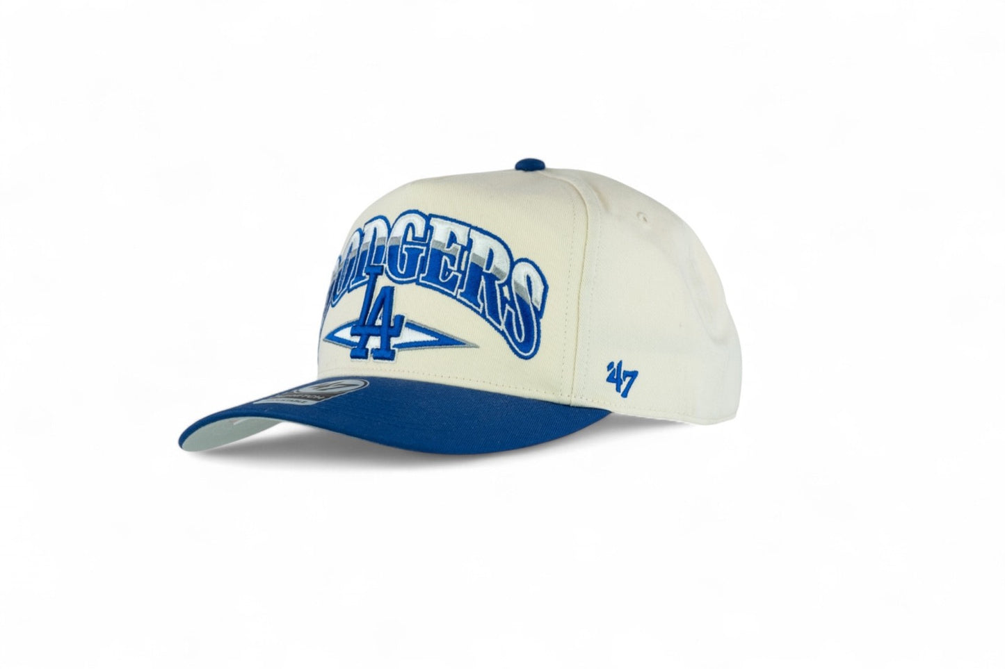 47 Brand LA Dodgers MLB Arc Line Hitch Snapback Cap / Beige Royal Blue / RRP £38