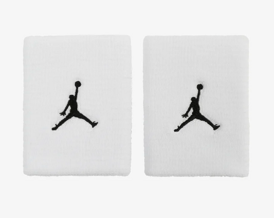 Nike Jordan Jumpman Terry Wristbands / White Black / RRP £18