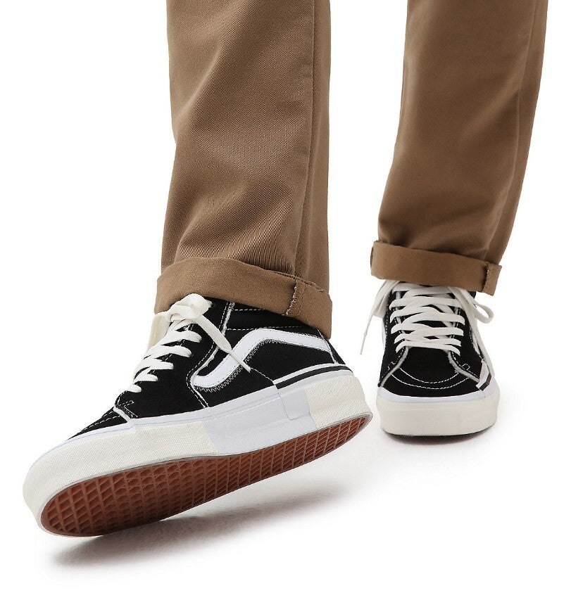 Vans Sk8-Hi Reconstruct High Top Trainers / Black White / RRP £95