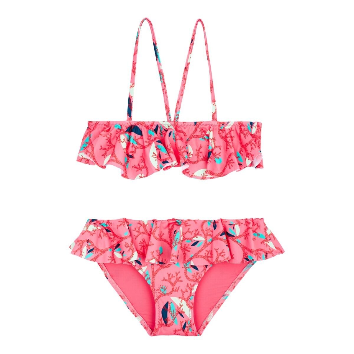 Vilebrequin Womens Bikini Top / Pink Turtles Song / RRP £130