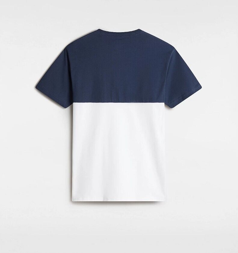 Vans Mens Colour Block T-Shirt / White Blue / RRP £25
