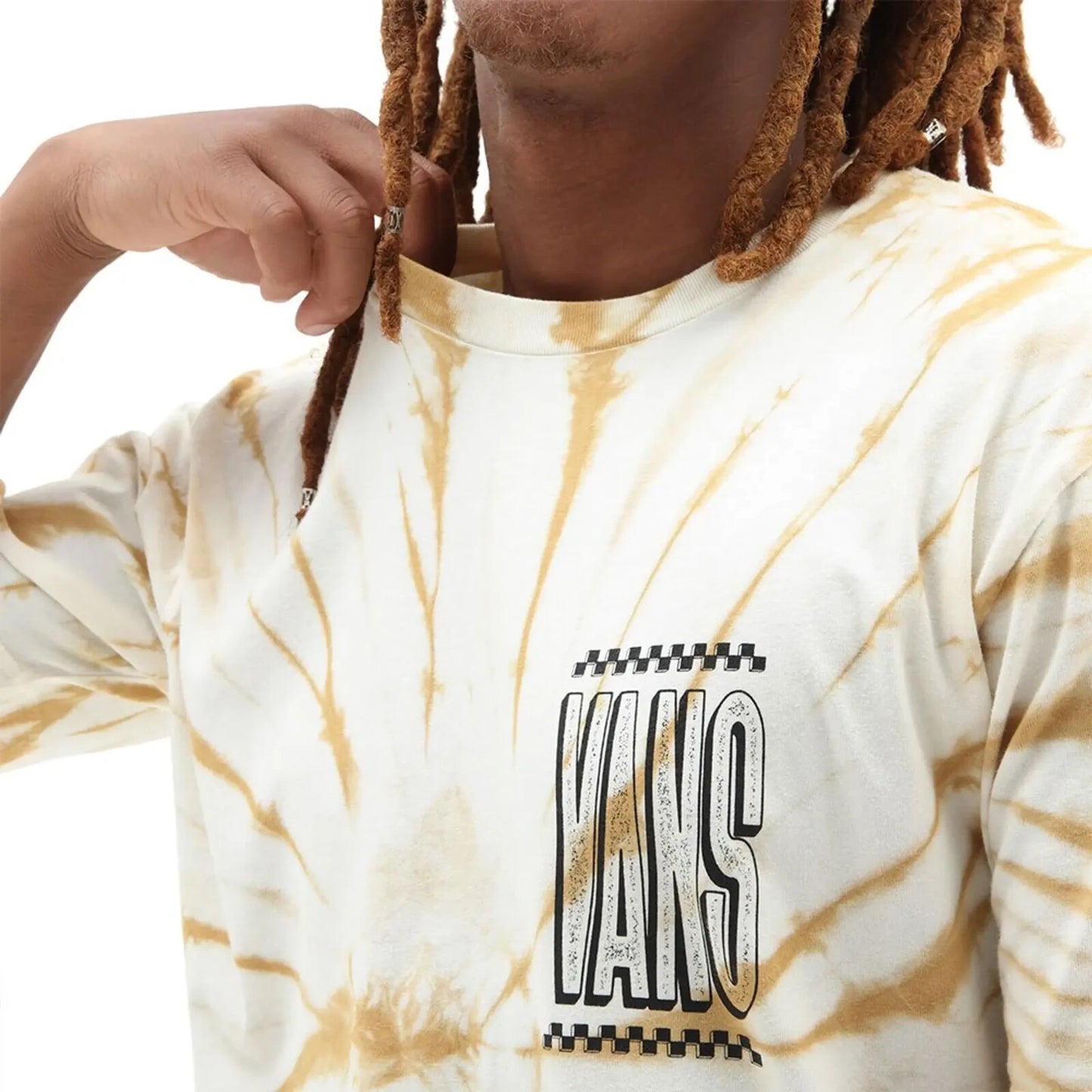 Vans Mens Tall Type Tie Dye T-Shirt / Beige / RRP £32