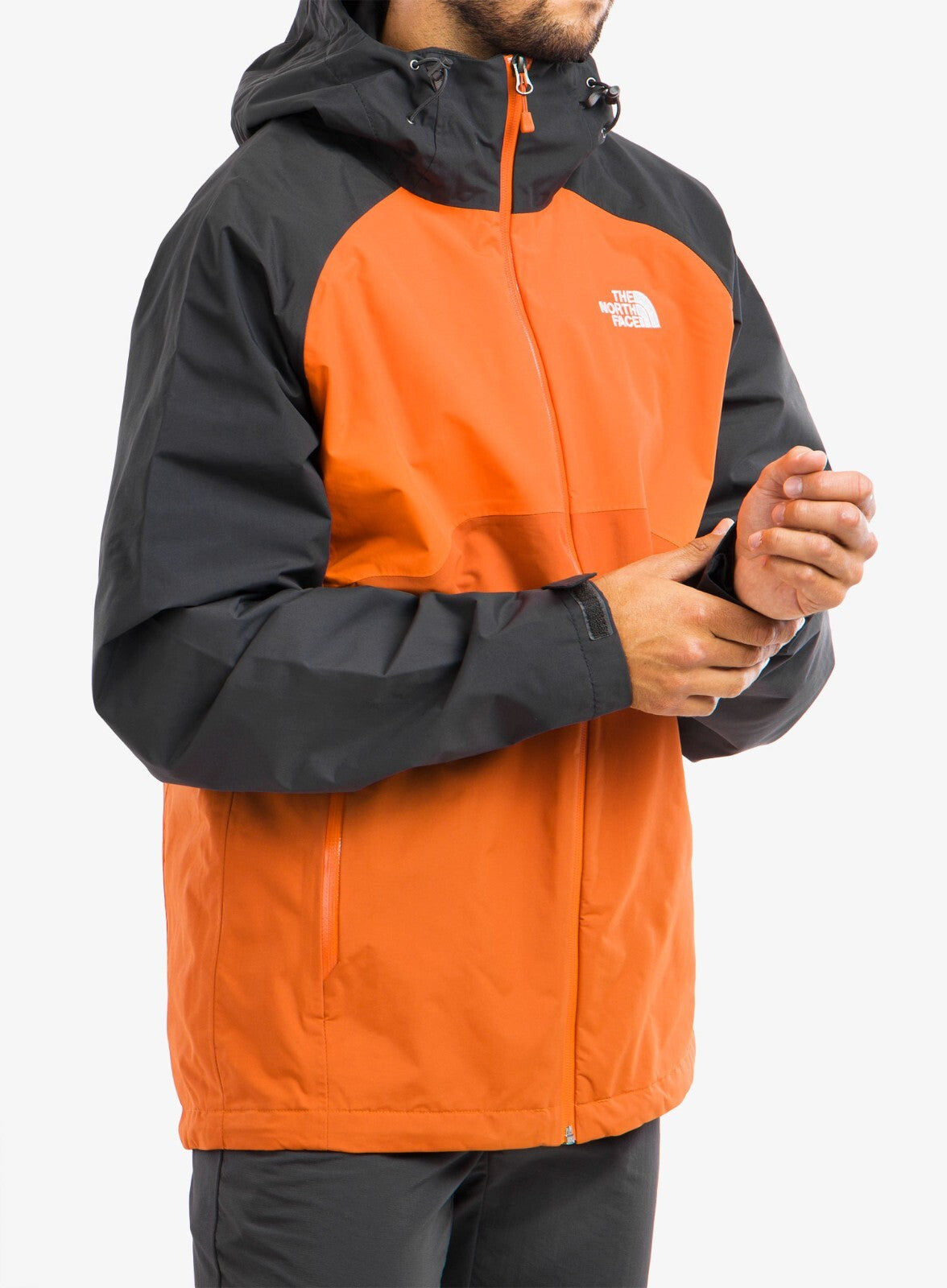 The North Face Mens Stratos Jacket / BNWT / Burnt Ochre Asphalt Grey / RRP £145