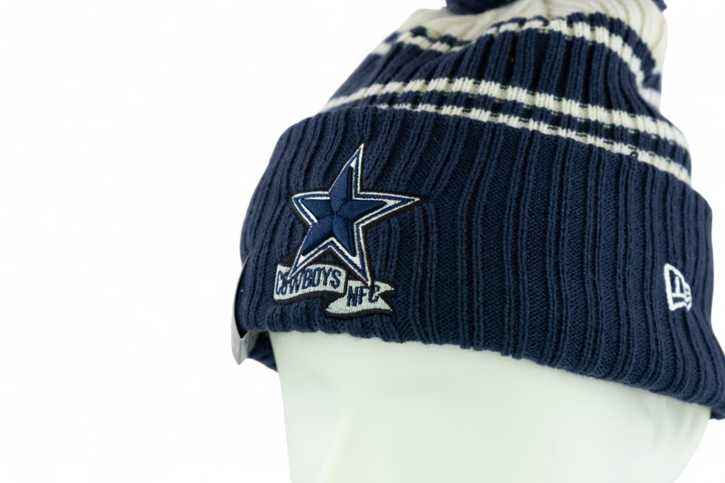 New Era Dallas Cowboys NFL Sport Knit Hat / Navy White / RRP £30