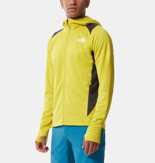The North Face Men's Athletic Outdoor Full Zip Hoodie M / Yellow Grey / RRP £100