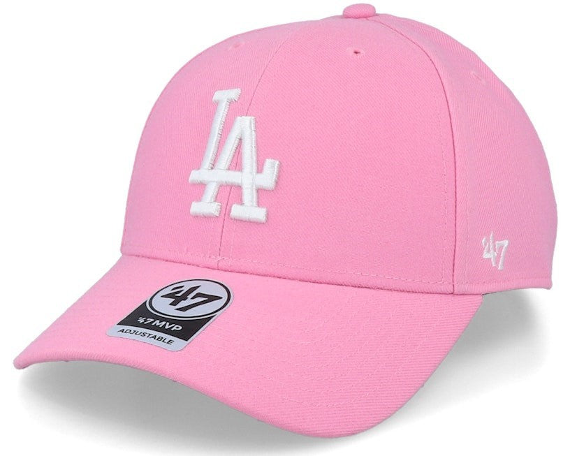 47 Brand LA Dodgers MLB MVP Cap / Pink White / RRP £28
