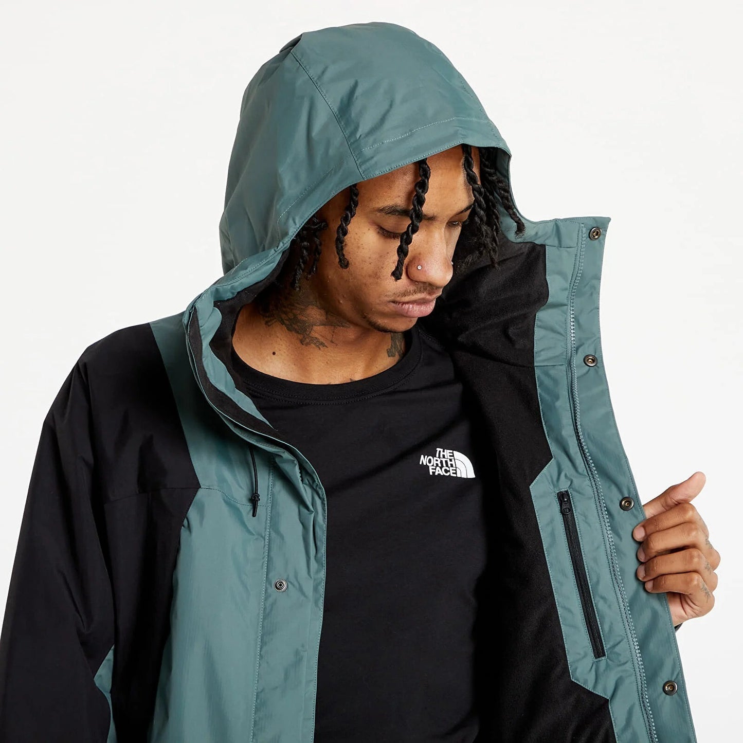 The North Face Mens Mountain Light Insulated Jacket / Balsam Green / RRP £225