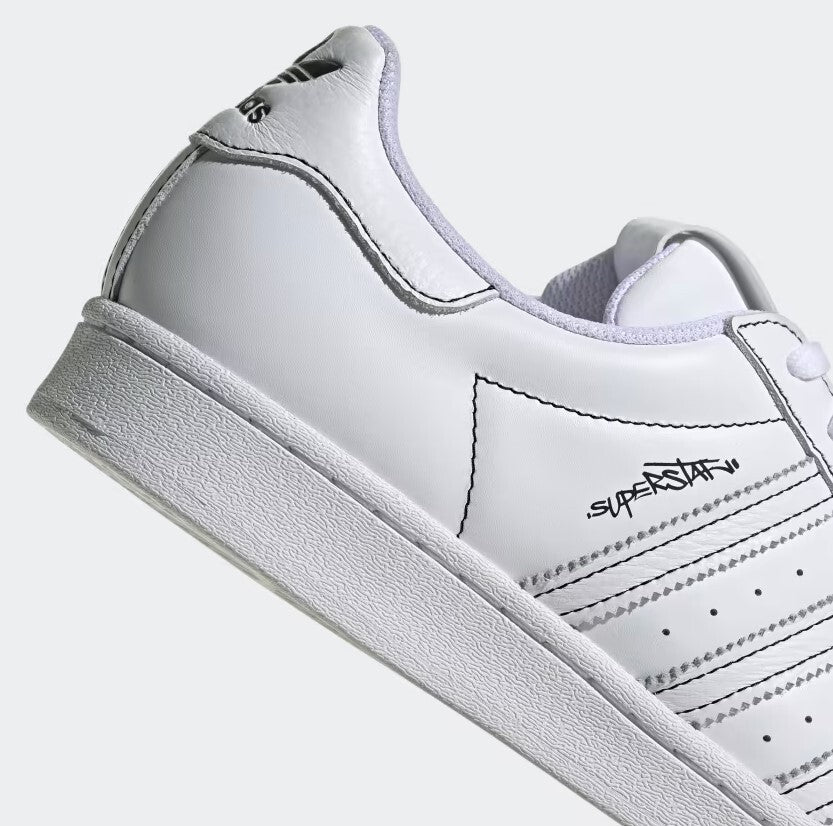 Adidas Mens Superstar Sneakerella Trainers / White Black / RRP £80